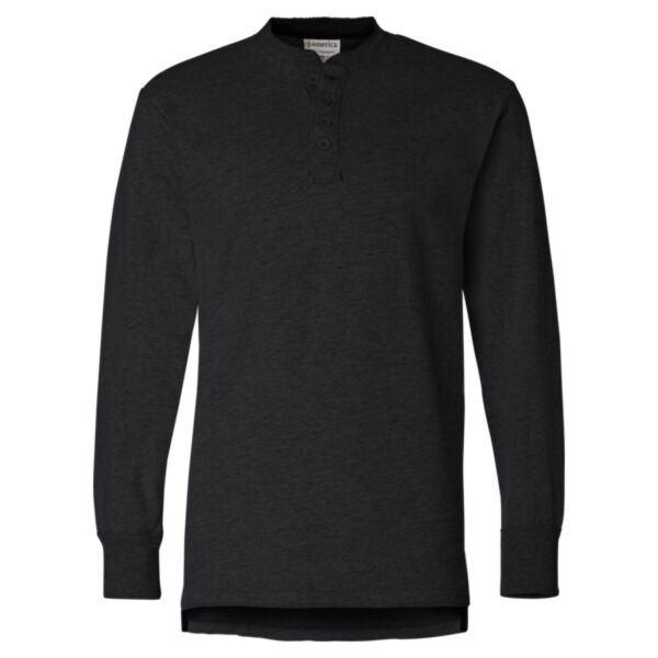 Men's Vintage Brushed Jersey Henley Thumbnail